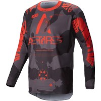 тениска,мъжки,тениски,alpinestars,racer,hollow,long,sleeve,t,shirt,grey,camo,orange,fluor,(grey)