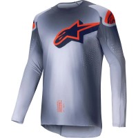 тениска,мъжки,тениски,alpinestars,supertech,lipan,long,sleeve,t,shirt,grey,orange,fluor,(grey)