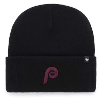 шапка,всички,шапки,47,mlb,philadelphia,phillies,haymaker,beanie,black,(black)