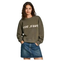 блуза,дамски,блузи,pepe,jeans,gayle,sweatshirt,leaf,green
