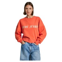 блуза,дамски,блузи,pepe,jeans,gayle,sweatshirt,sunset,orange