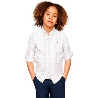 карирана,риза,детски,ризи,tommy,hilfiger,kb0kb09132,long,sleeve,shirt,white,(red,check)