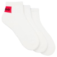 чорапи,мъжки,чорапи,hugo,sh,rib,label,10271620,socks,3,pairs,white,(white)