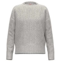 блуза,дамски,пуловери,дамски,плетени,дрехи,hugo,sloossy,sweater,grey,(medium,grey)