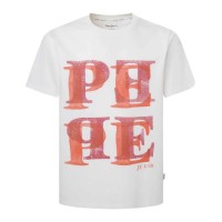 тениска,мъжки,тениски,pepe,jeans,pm509634,short,sleeve,t,shirt,off,white,(white)