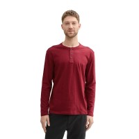 тениска,мъжки,тениски,tom,tailor,1034356,henley,long,sleeve,t,shirt,burgundy,dark,red,(red)