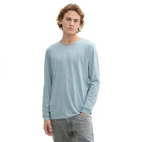 тениска,мъжки,тениски,tom,tailor,1043906,long,sleeve,t,shirt,light,grey,mint,(blue)