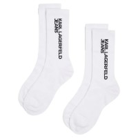чорапи,мъжки,чорапи,karl,lagerfeld,a1m47050,socks,2,pairs,white,black,(white)