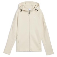 блуза,дамски,блузи,puma,evostripe,full,zip,sweatshirt,beige,(alpine,snow)