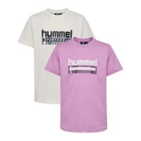 тениска,детски,тениски,hummel,tukas,short,sleeve,t,shirt,2,units,3600,(white,pink)