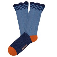 чорапи,дамски,чорапи,jimmy,lion,amelie,crew,socks,blue,(blue)