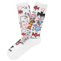 чорапи,мъжки,чорапи,дамски,чорапи,jimmy,lion,athletic,basquiat,batman,long,socks,white,(white)