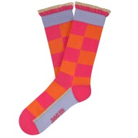 чорапи,дамски,чорапи,jimmy,lion,camille,crew,socks,orange,(orange,pink)
