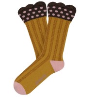 чорапи,дамски,чорапи,jimmy,lion,selene,crew,socks,brown,(yellow)