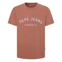 тениска,мъжки,тениски,pepe,jeans,aldridge,short,sleeve,t,shirt,light,terracotta,brown,(brown)