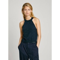 тениска,дамски,тениски,pepe,jeans,halo,sleeveless,t,shirt,dulwich,blue,(blue)