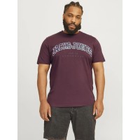 тениска,мъжки,тениски,jack,&,jones,caleb,varsity,plus,short,sleeve,t,shirt,vineyard,wine,(purple)