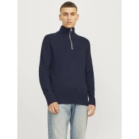 блуза,мъжки,пуловери,jack,&,jones,perfect,half,zip,sweater,sky,captain,(blue)