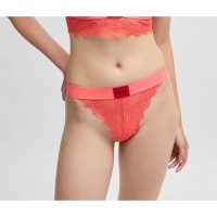 дамско,бельо,дамски,бикини,и,танкини,hugo,rl,lace,thong,light,pastel,red,(red)