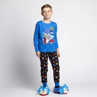 пижама,детски,пижами,sonic,single,jersey,sonic,long,sleeve,pyjama,blue,(blue)