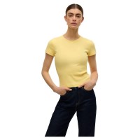 тениска,дамски,тениски,vero,moda,chloe,short,sleeve,t,shirt,lemon,meringue,(yellow)