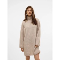 рокля,дамски,поли,и,рокли,vero,moda,gemma,long,sleeve,dress,beige,(plaza,taupe)