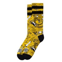 чорапи,мъжки,чорапи,дамски,чорапи,american,socks,misfire,socks,yellow,(yellow,black,white)