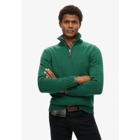 блуза,мъжки,пуловери,дамски,пуловери,superdry,classics,henley,sweater,green,(forest,green)