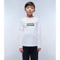 тениска,детски,тениски,napapijri,chamois,long,sleeve,t,shirt,bright,white,(white)