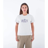 тениска,дамски,тениски,hurley,organic,surf,&,sunshine,short,sleeve,t,shirt,light,heather,grey,(white)