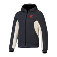 блуза,мъжки,пуловери,alpinestars,honda,chrome,v3,sport,full,zip,sweatshirt,black,(anthracite,melange,off,white)