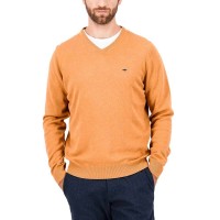 блуза,мъжки,пуловери,fynch,hatton,1414211,v,neck,sweater,new,dijon,(orange)