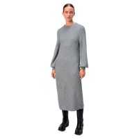 рокля,дамски,поли,и,рокли,object,ditte,re,long,sleeve,long,dress,medium,grey,melange,(grey)