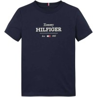 тениска,детски,тениски,tommy,hilfiger,monotype,1985,short,sleeve,t,shirt,dark,night,navy,(blue)