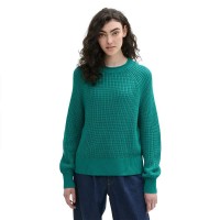 блуза,дамски,пуловери,дамски,плетени,дрехи,tom,tailor,crew,neck,sweater,jade,green,(green)