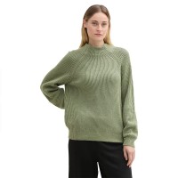 блуза,мъжки,пуловери,дамски,пуловери,tom,tailor,knit,plated,rib,sweater,green,(pale,bark,green,rib,structure)