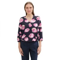 дамски,блузи,tom,tailor,feminine,v,neck,3,4,sleeve,blouse,black,(digital,flower,design)