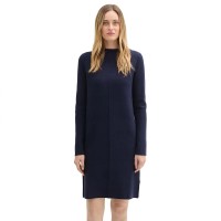 рокля,дамски,поли,и,рокли,tom,tailor,knitted,structured,long,sleeve,short,dress,blue,(sky,captain,blue)