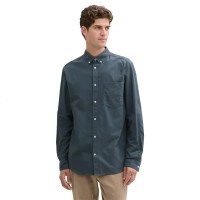 риза,с,дълъг,ръкав,мъжки,ризи,tom,tailor,oxford,long,sleeve,shirt,blue,(stormy,blue)