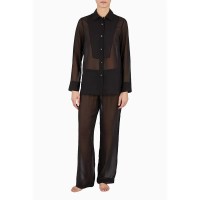 пижама,дамски,пижами,emporio,armani,164876,4f241,long,sleeve,pyjama,brown,(black)