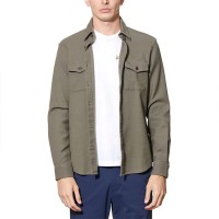 риза,с,дълъг,ръкав,дамски,ризи,мъжки,ризи,original,penguin,cloth,loopback,overshirt,long,sleeve,shirt,green,(dusty,olive)