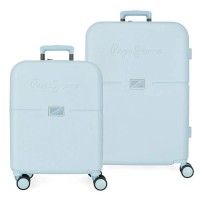 чанта,с,колела,куфари,pepe,jeans,accent,55,70,cm,116l,trolley,bag,2,units,blue