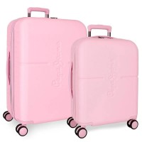 чанта,с,колела,куфари,pepe,jeans,high,55,70,cm,116l,trolley,bag,2,units,pink