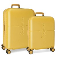 чанта,с,колела,куфари,pepe,jeans,high,55,70,cm,116l,trolley,bag,2,units,yellow