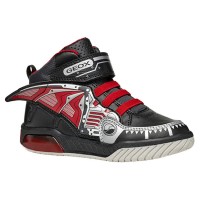 маратонки,детски,маратонки,geox,inek,trainers,black,red,(black)