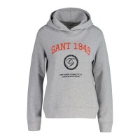 суичър,дамски,блузи,gant,crest,hoodie,grey,(light,grey,melange)