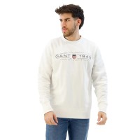 блуза,мъжки,пуловери,gant,graphic,sweatshirt,white,(eggshell)