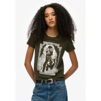 тениска,дамски,тениски,superdry,pop,archive,super,fitted,short,sleeve,t,shirt,army,khaki,(green)