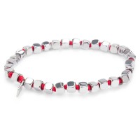 бижутерия,hugo,e,cubescord,10269587,bracelet,silver,(open,pink)