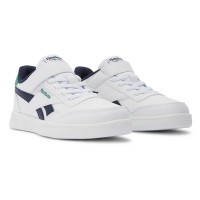 детски,маратонки,детски,маратонки,reebok,court,advance,elastic,&,top,strap,children,trainers,ftwr,white,vector,navy,glen,green,(white)